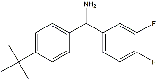 (4-tert-butylphenyl)(3,4-difluorophenyl)methanamine 구조식 이미지