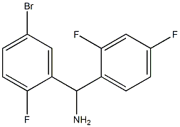 (5-bromo-2-fluorophenyl)(2,4-difluorophenyl)methanamine Structure