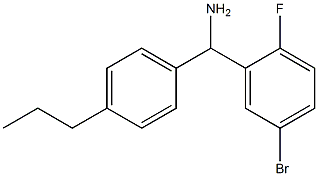 (5-bromo-2-fluorophenyl)(4-propylphenyl)methanamine 구조식 이미지