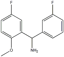 (5-fluoro-2-methoxyphenyl)(3-fluorophenyl)methanamine Structure