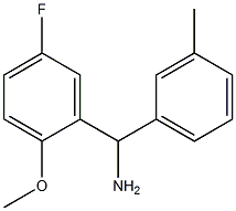 (5-fluoro-2-methoxyphenyl)(3-methylphenyl)methanamine 구조식 이미지