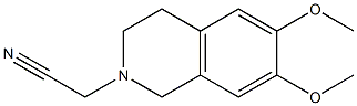 (6,7-dimethoxy-3,4-dihydroisoquinolin-2(1H)-yl)acetonitrile 구조식 이미지