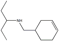 (cyclohex-3-en-1-ylmethyl)(pentan-3-yl)amine Structure