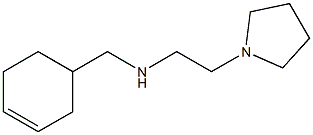 (cyclohex-3-en-1-ylmethyl)[2-(pyrrolidin-1-yl)ethyl]amine Structure