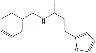 (cyclohex-3-en-1-ylmethyl)[4-(furan-2-yl)butan-2-yl]amine 구조식 이미지