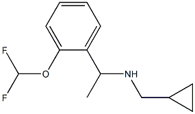 (cyclopropylmethyl)({1-[2-(difluoromethoxy)phenyl]ethyl})amine Structure