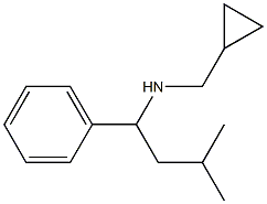 (cyclopropylmethyl)(3-methyl-1-phenylbutyl)amine 구조식 이미지