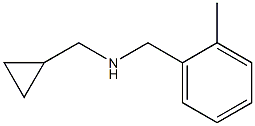 (cyclopropylmethyl)[(2-methylphenyl)methyl]amine Structure