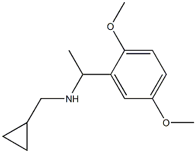 (cyclopropylmethyl)[1-(2,5-dimethoxyphenyl)ethyl]amine 구조식 이미지