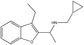 (cyclopropylmethyl)[1-(3-ethyl-1-benzofuran-2-yl)ethyl]amine Structure