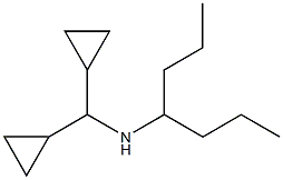 (dicyclopropylmethyl)(heptan-4-yl)amine Structure