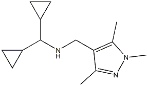 (dicyclopropylmethyl)[(1,3,5-trimethyl-1H-pyrazol-4-yl)methyl]amine Structure