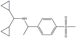 (dicyclopropylmethyl)[1-(4-methanesulfonylphenyl)ethyl]amine Structure