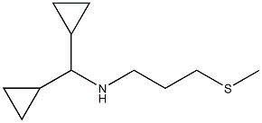 (dicyclopropylmethyl)[3-(methylsulfanyl)propyl]amine Structure