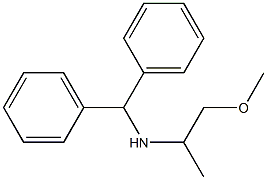 (diphenylmethyl)(1-methoxypropan-2-yl)amine 구조식 이미지