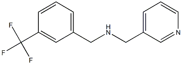 (pyridin-3-ylmethyl)({[3-(trifluoromethyl)phenyl]methyl})amine Structure