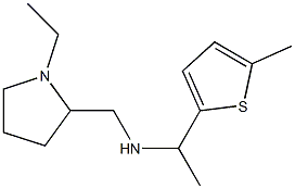 [(1-ethylpyrrolidin-2-yl)methyl][1-(5-methylthiophen-2-yl)ethyl]amine Structure