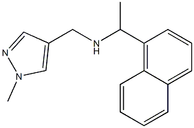 [(1-methyl-1H-pyrazol-4-yl)methyl][1-(naphthalen-1-yl)ethyl]amine Structure