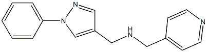 [(1-phenyl-1H-pyrazol-4-yl)methyl](pyridin-4-ylmethyl)amine 구조식 이미지