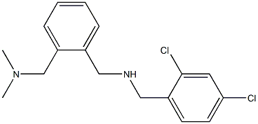 [(2,4-dichlorophenyl)methyl]({2-[(dimethylamino)methyl]phenyl}methyl)amine Structure