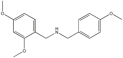 [(2,4-dimethoxyphenyl)methyl][(4-methoxyphenyl)methyl]amine Structure