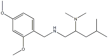 [(2,4-dimethoxyphenyl)methyl][2-(dimethylamino)-4-methylpentyl]amine Structure