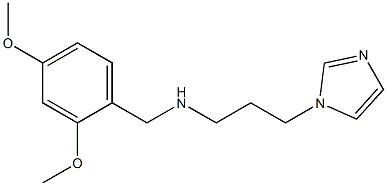 [(2,4-dimethoxyphenyl)methyl][3-(1H-imidazol-1-yl)propyl]amine Structure