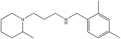 [(2,4-dimethylphenyl)methyl][3-(2-methylpiperidin-1-yl)propyl]amine Structure