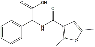 [(2,5-dimethyl-3-furoyl)amino](phenyl)acetic acid 구조식 이미지