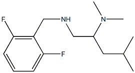 [(2,6-difluorophenyl)methyl][2-(dimethylamino)-4-methylpentyl]amine 구조식 이미지