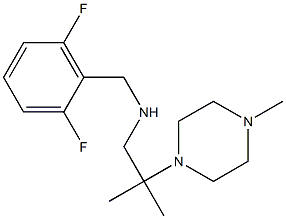 [(2,6-difluorophenyl)methyl][2-methyl-2-(4-methylpiperazin-1-yl)propyl]amine 구조식 이미지