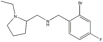 [(2-bromo-4-fluorophenyl)methyl][(1-ethylpyrrolidin-2-yl)methyl]amine Structure