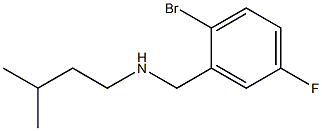 [(2-bromo-5-fluorophenyl)methyl](3-methylbutyl)amine Structure