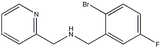 [(2-bromo-5-fluorophenyl)methyl](pyridin-2-ylmethyl)amine 구조식 이미지