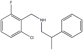 [(2-chloro-6-fluorophenyl)methyl](2-phenylpropyl)amine Structure