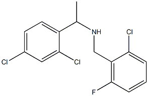 [(2-chloro-6-fluorophenyl)methyl][1-(2,4-dichlorophenyl)ethyl]amine Structure