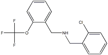 [(2-chlorophenyl)methyl]({[2-(trifluoromethoxy)phenyl]methyl})amine Structure