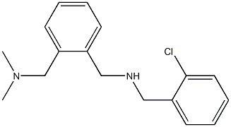 [(2-chlorophenyl)methyl]({2-[(dimethylamino)methyl]phenyl}methyl)amine Structure