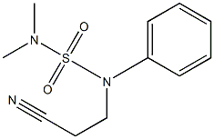 [(2-cyanoethyl)(phenyl)sulfamoyl]dimethylamine 구조식 이미지