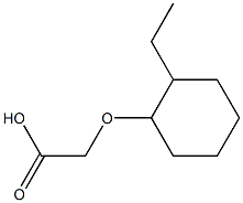 [(2-ethylcyclohexyl)oxy]acetic acid Structure