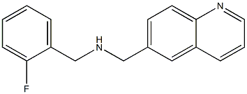 [(2-fluorophenyl)methyl](quinolin-6-ylmethyl)amine Structure