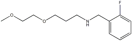 [(2-fluorophenyl)methyl][3-(2-methoxyethoxy)propyl]amine Structure