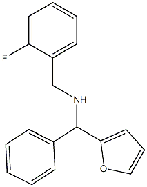 [(2-fluorophenyl)methyl][furan-2-yl(phenyl)methyl]amine 구조식 이미지