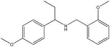 [(2-methoxyphenyl)methyl][1-(4-methoxyphenyl)propyl]amine Structure