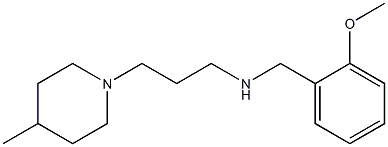 [(2-methoxyphenyl)methyl][3-(4-methylpiperidin-1-yl)propyl]amine Structure