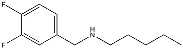 [(3,4-difluorophenyl)methyl](pentyl)amine Structure