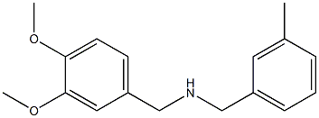 [(3,4-dimethoxyphenyl)methyl][(3-methylphenyl)methyl]amine Structure