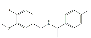 [(3,4-dimethoxyphenyl)methyl][1-(4-fluorophenyl)ethyl]amine Structure
