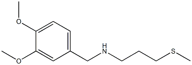 [(3,4-dimethoxyphenyl)methyl][3-(methylsulfanyl)propyl]amine Structure