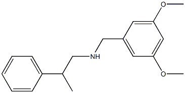 [(3,5-dimethoxyphenyl)methyl](2-phenylpropyl)amine Structure